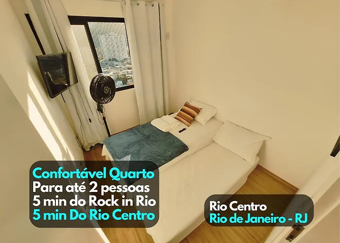 Quarto1 privativo em APTO Rio Centro Barra Olímpica - Com Anfitrião Room with host Rio de Janeiro